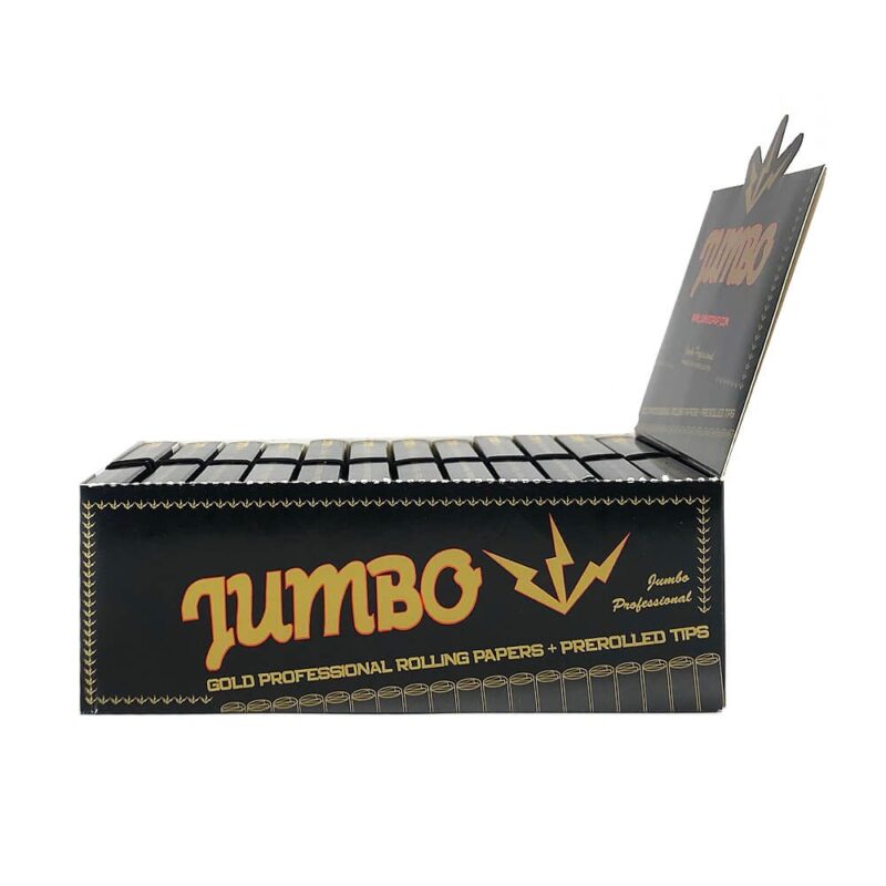 JUMBO Gold Kingsize Slim + Pre-rolled Tips - Afbeelding 3
