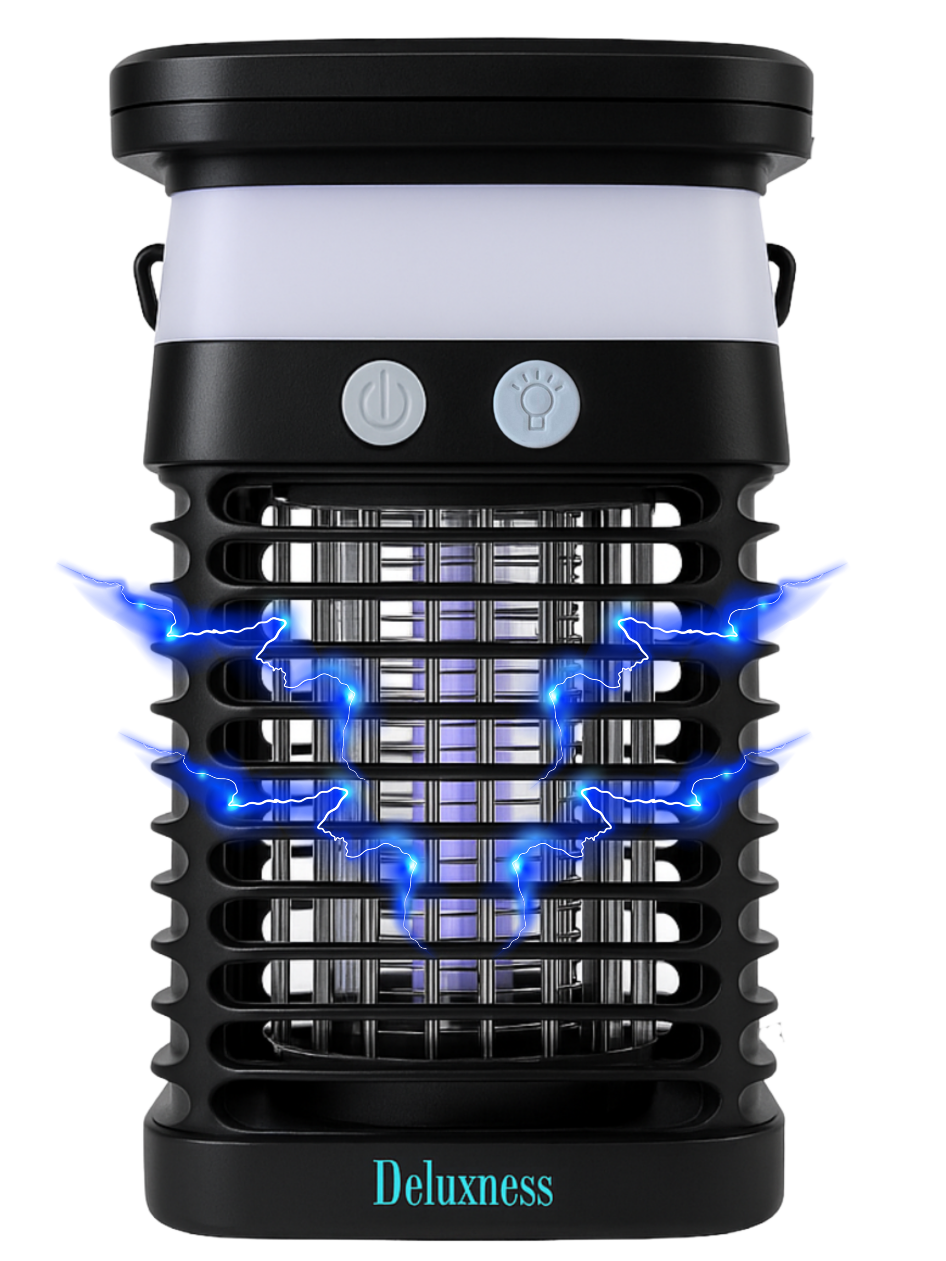 Deluxness® Muggenvanger - Muggenlamp- Elektrische - Vliegenvanger - Vliegenlamp - Insectenlamp - UV stand & Nachtlamp RGB - Ophangbaar - Oplaadbaar & Zonne-energie - Waterdicht - Incl. opvangbak & schoonmaakborstel