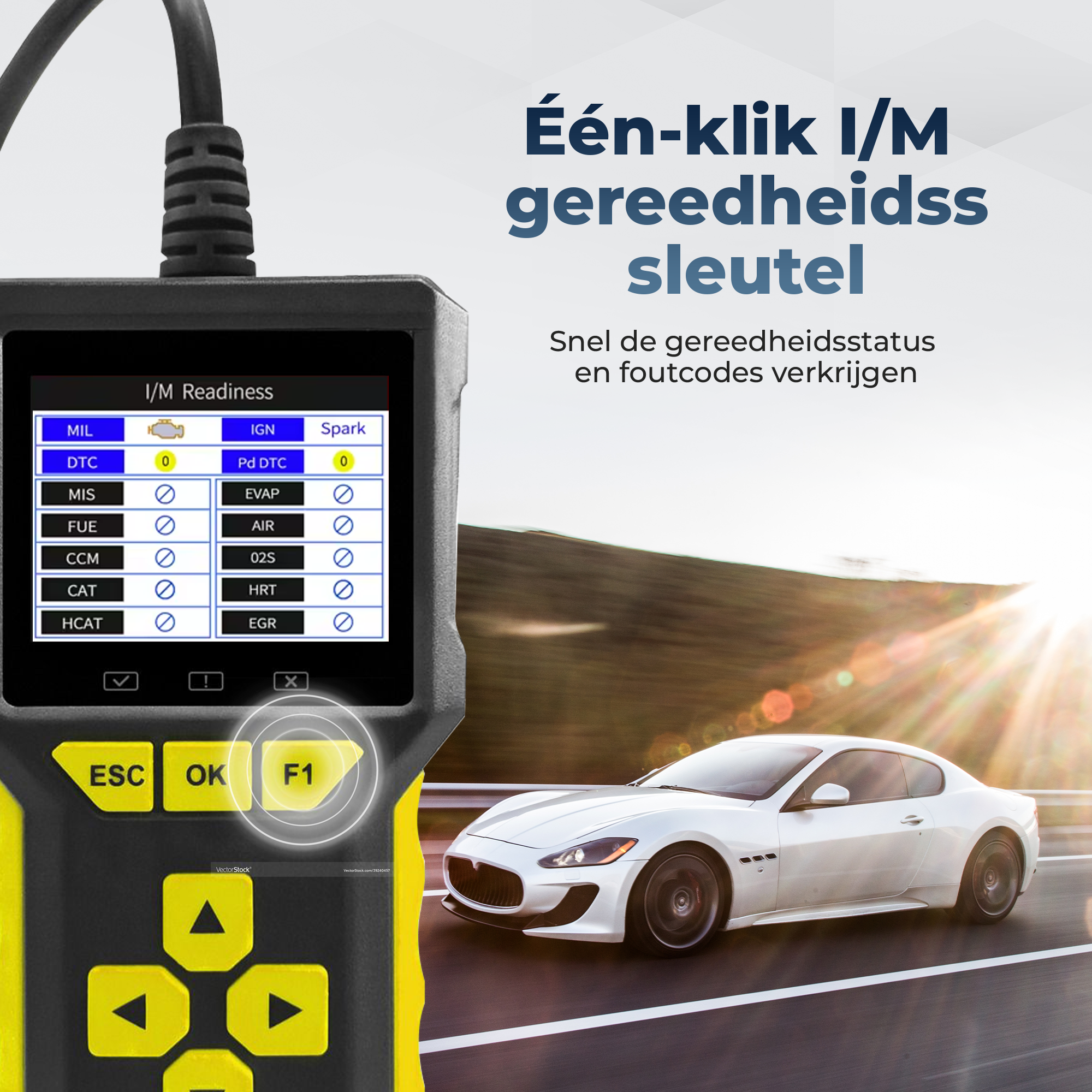 Deluxness®- OBD2 Scanner en Batterijtester – Jumpstarter voor Auto - Diagnosecomputer – Auto Uitlezen – Storing Verwijderen – Accutester 12V - Nederlandse Taal - Motorstoring - Diagnose apparatuur voor auto's - Afbeelding 4