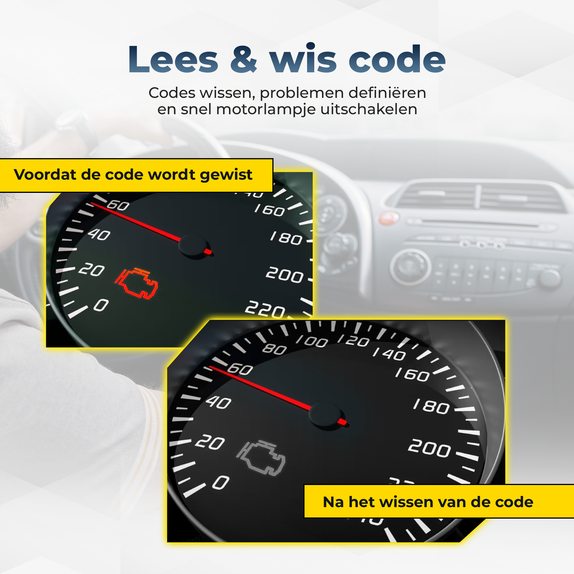 Deluxness®- OBD2 Scanner en Batterijtester – Jumpstarter voor Auto - Diagnosecomputer – Auto Uitlezen – Storing Verwijderen – Accutester 12V - Nederlandse Taal - Motorstoring - Diagnose apparatuur voor auto's - Afbeelding 9